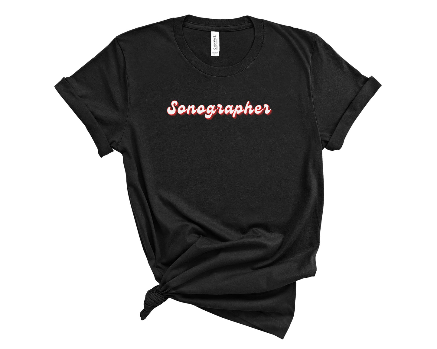 Retro Sonographer Shirt (Large Design)