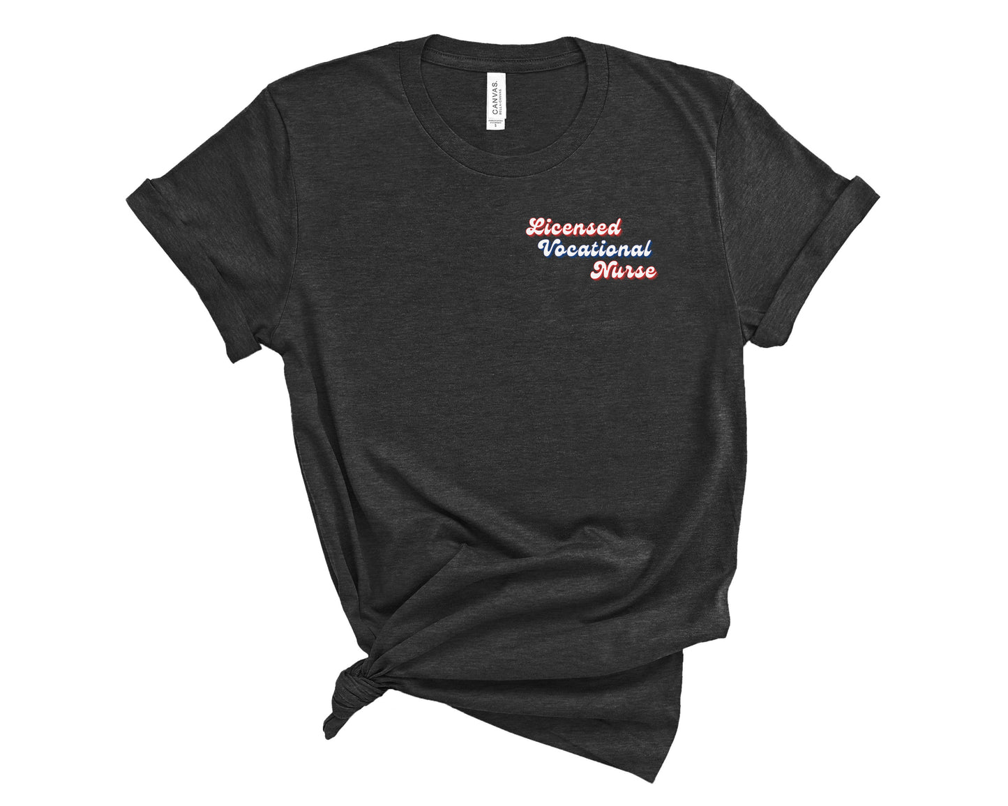 Retro Licensed Vocational Nurse Shirt (Small Design)