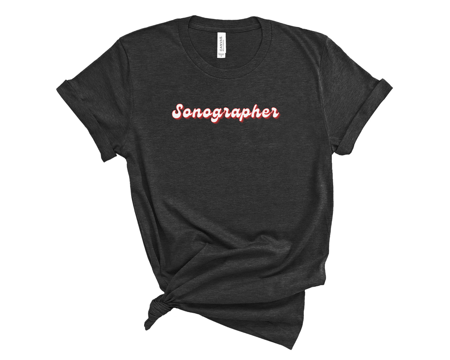 Retro Sonographer Shirt (Large Design)