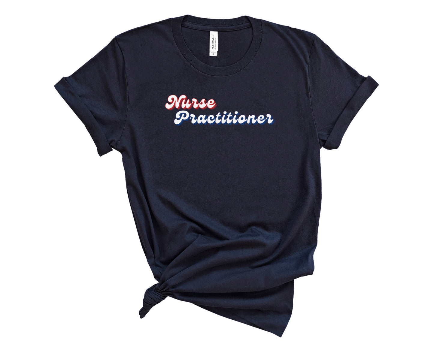 Retro Nurse Practitioner Shirt (Large Design)