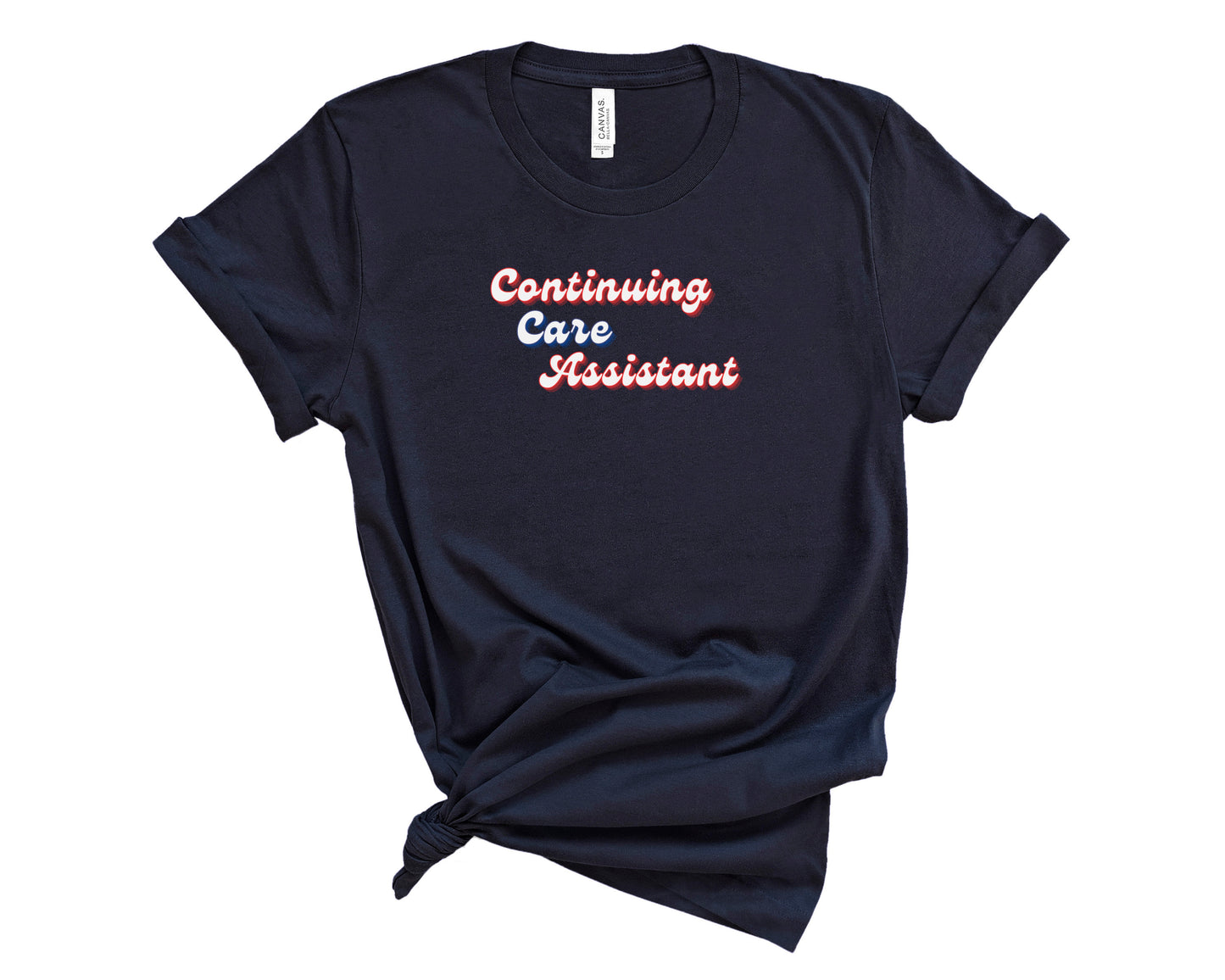 Retro Continuing Care Assistant Shirt (Large Design)
