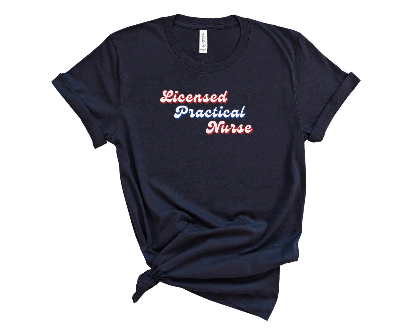 Retro Licensed Practical Nurse Shirt (Large Design)