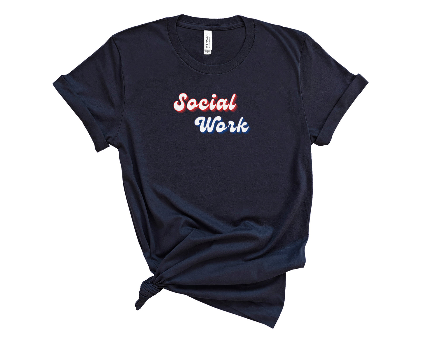 Retro Social Work Shirt (Large Design)
