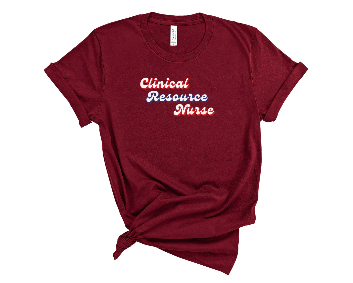 Retro Clinical Resource Nurse Shirt (Large Design)