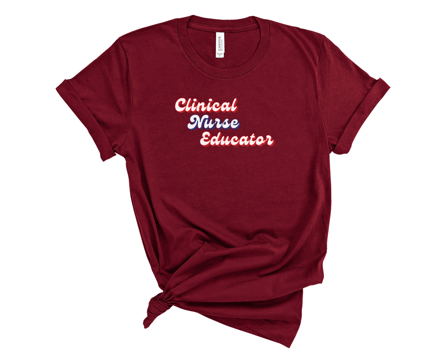 Retro Clinical Nurse Educator Shirt (Large Design)