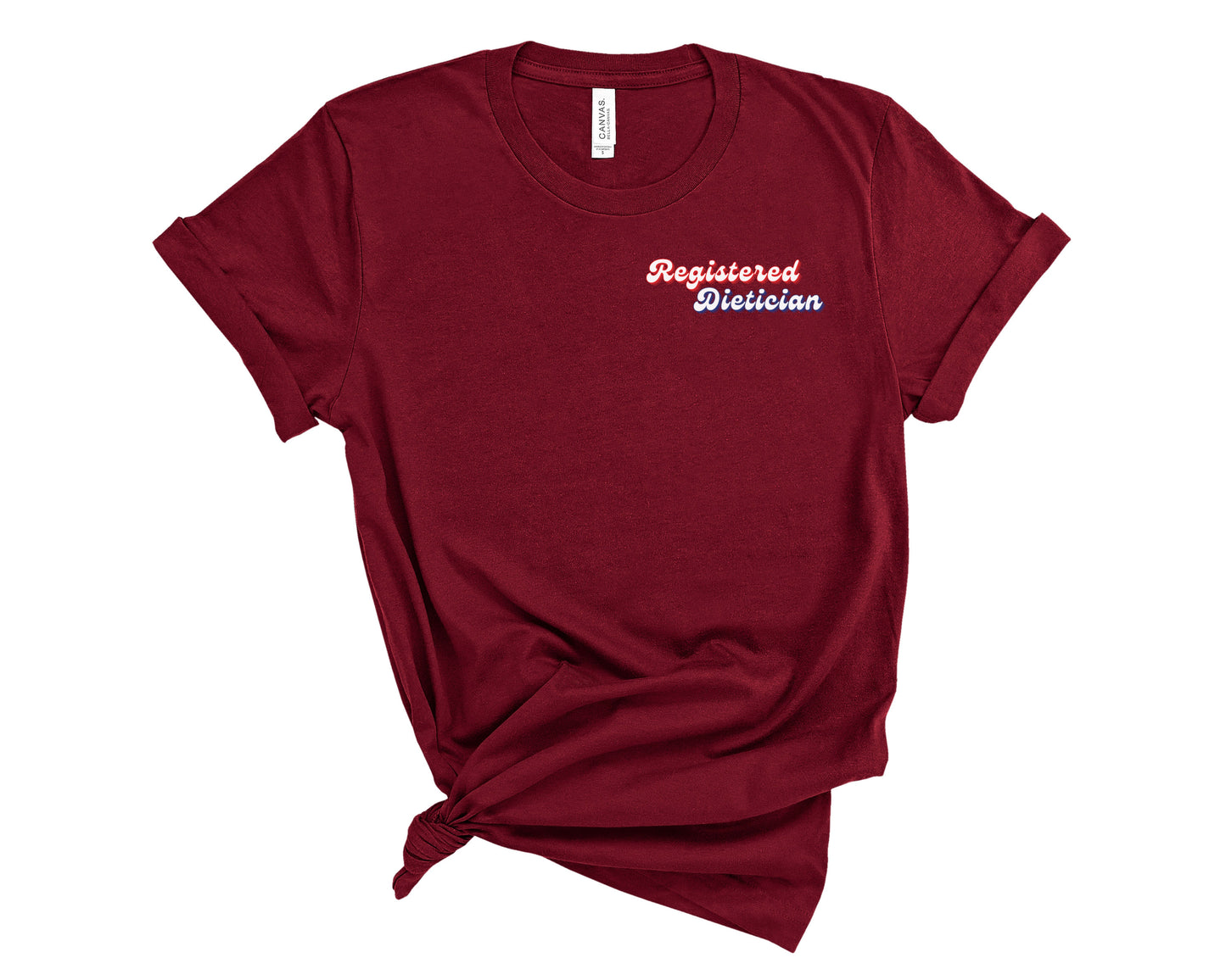 Retro Registered Dietician Shirt (Small Design)