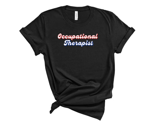 Retro Occupational Therapist Shirt (Large Design)