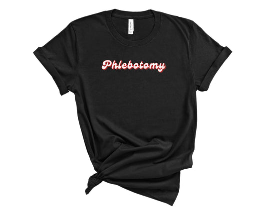 Retro Phlebotomy Shirt (Large Design)