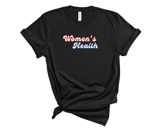 Retro Women's Health Shirt (Large Design)
