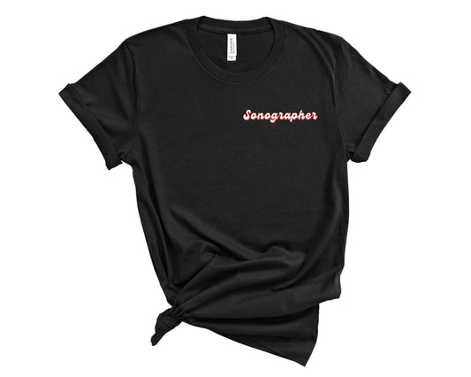 Retro Sonographer Shirt (Small Design)
