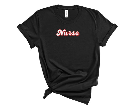 Retro Nurse Shirt (Large Design)