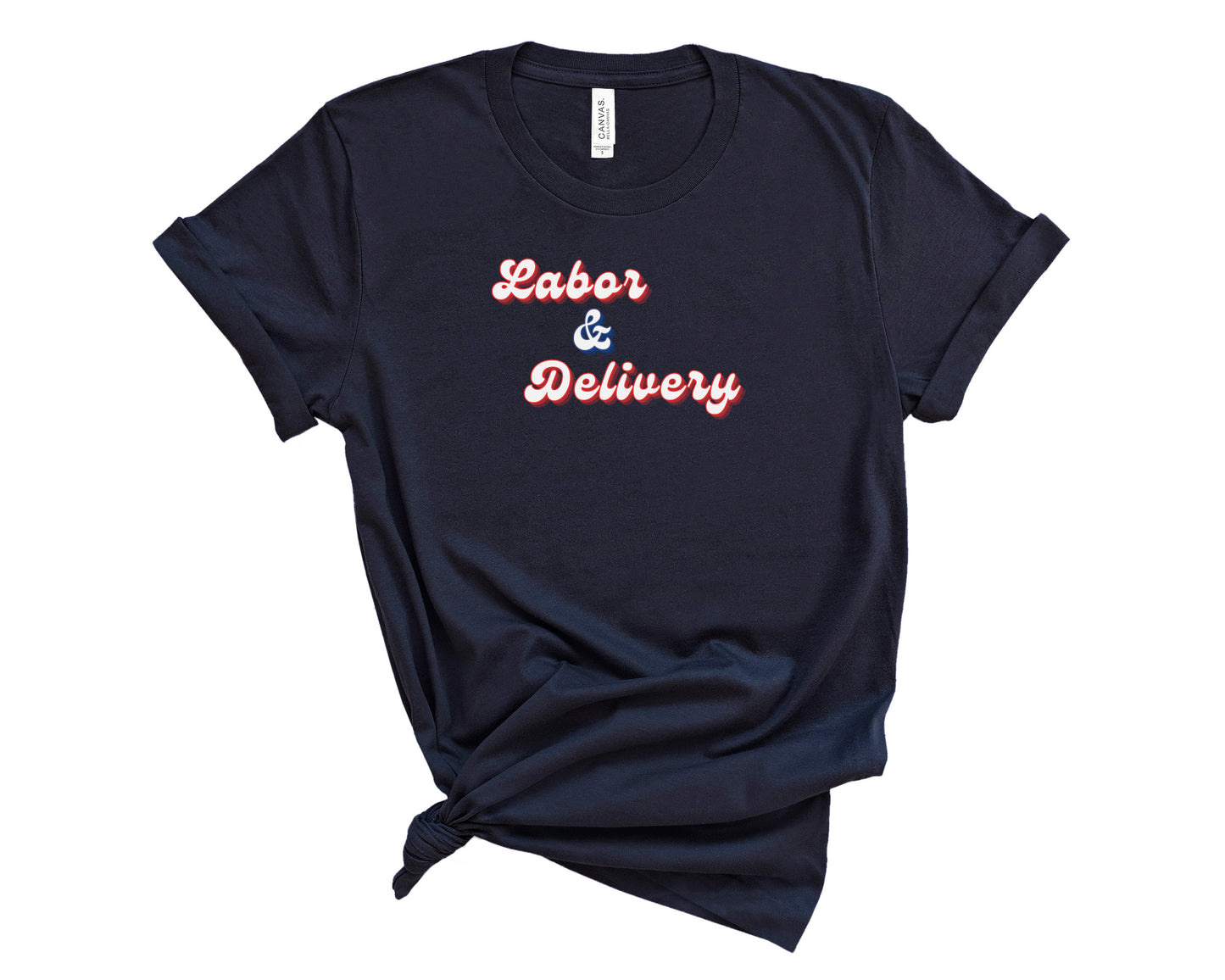 Retro Labor & Delivery Shirt (Large Design)