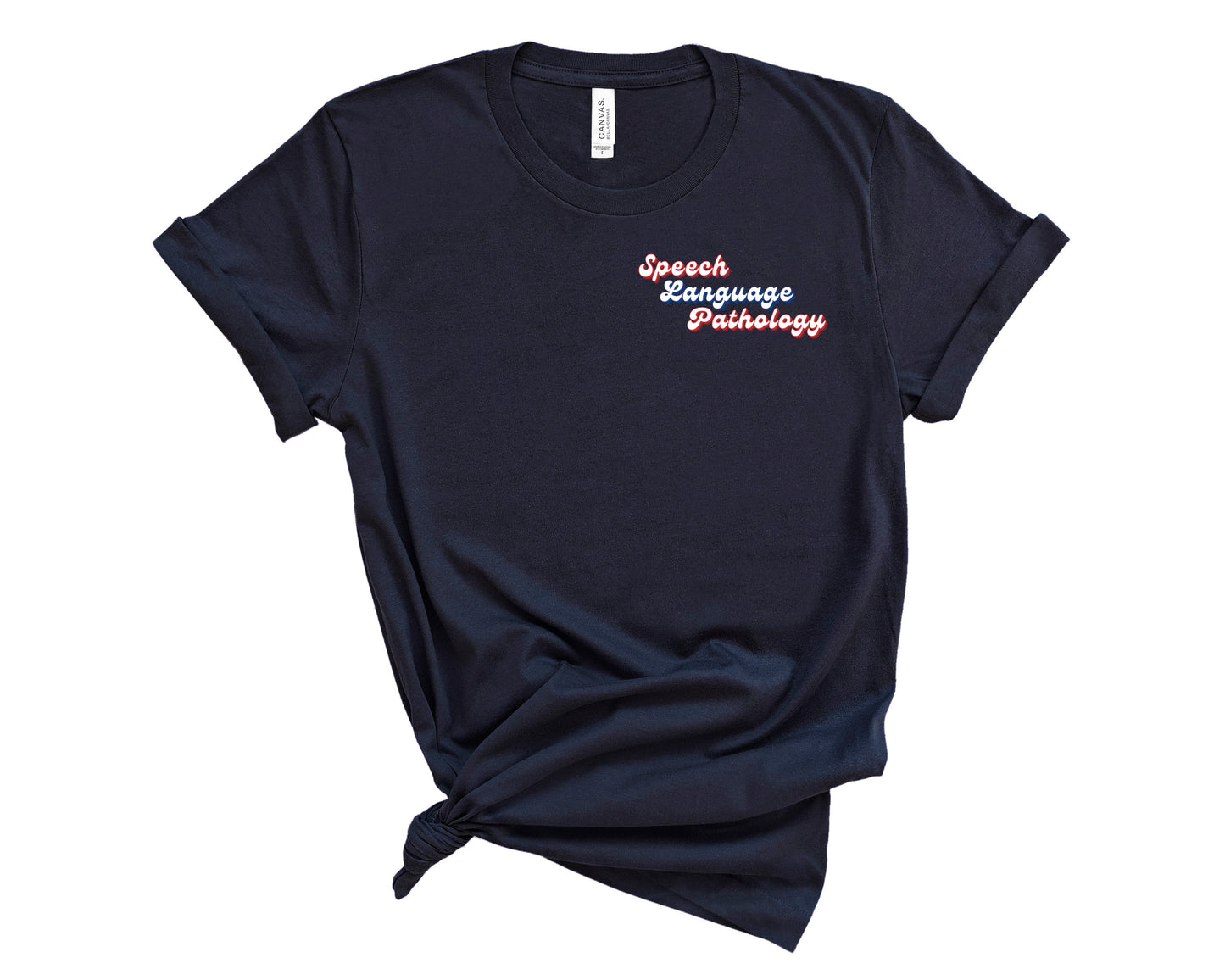 Retro Speech Language Pathology Shirt (Small Design)