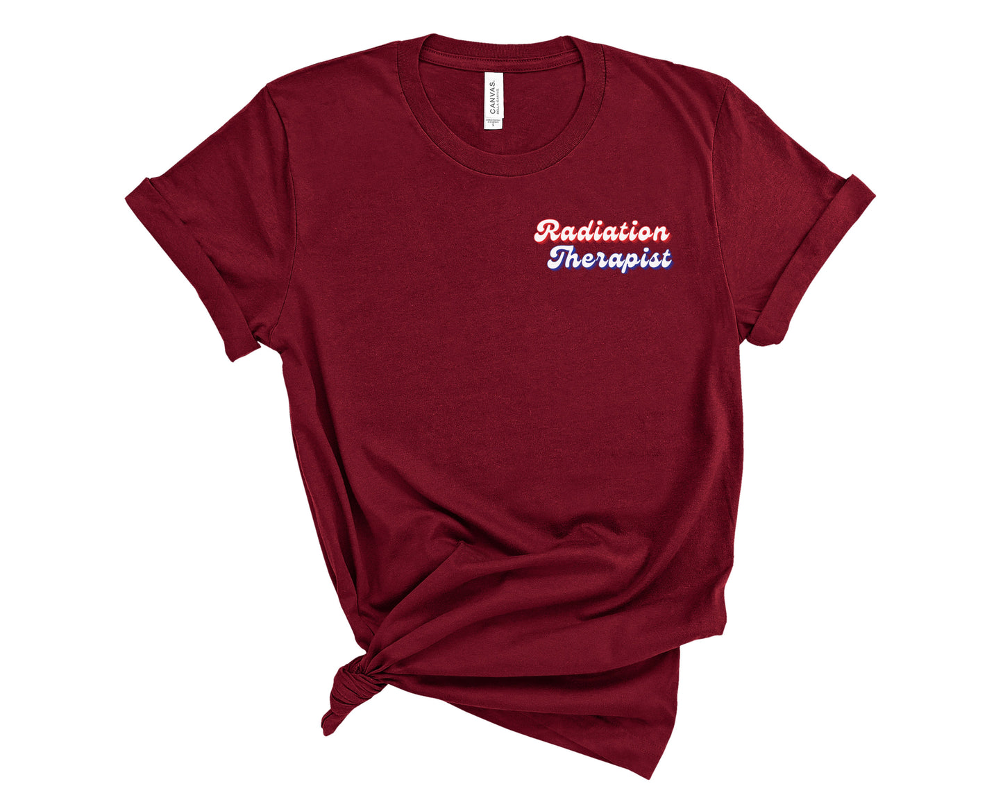 Retro Radiation Therapist Shirt (Small Design)